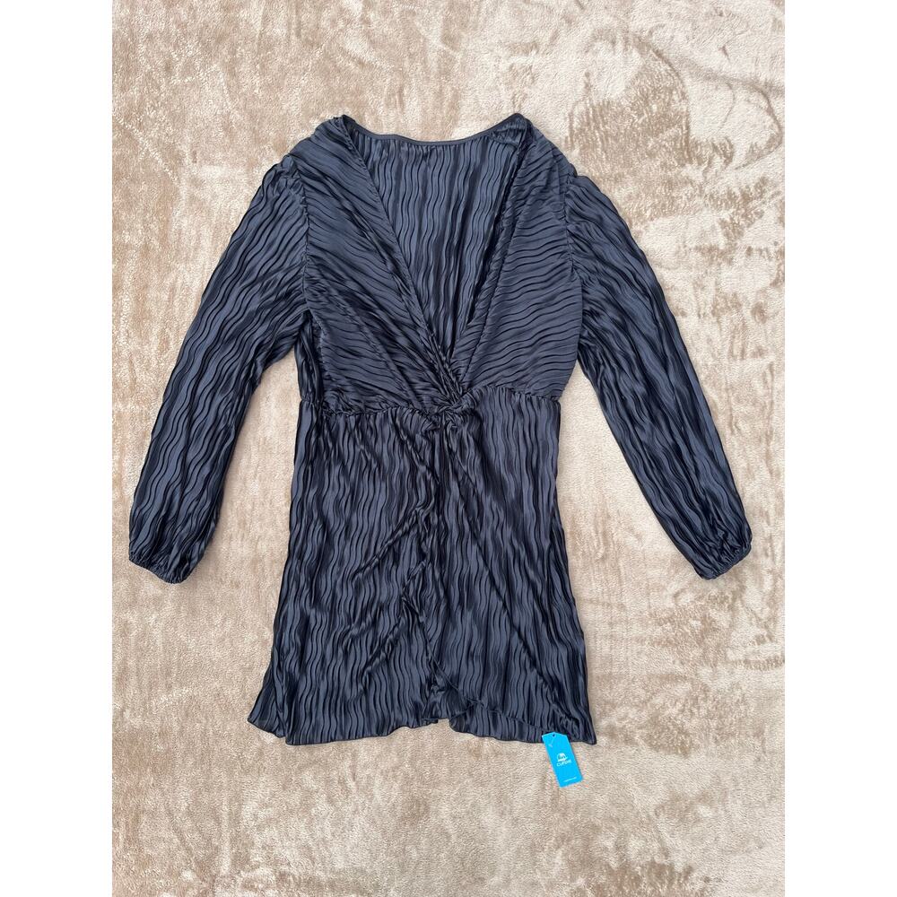 NWT Cupshe Black Ribbed V Neck Cover Up Dress‎ Women’s Size XL